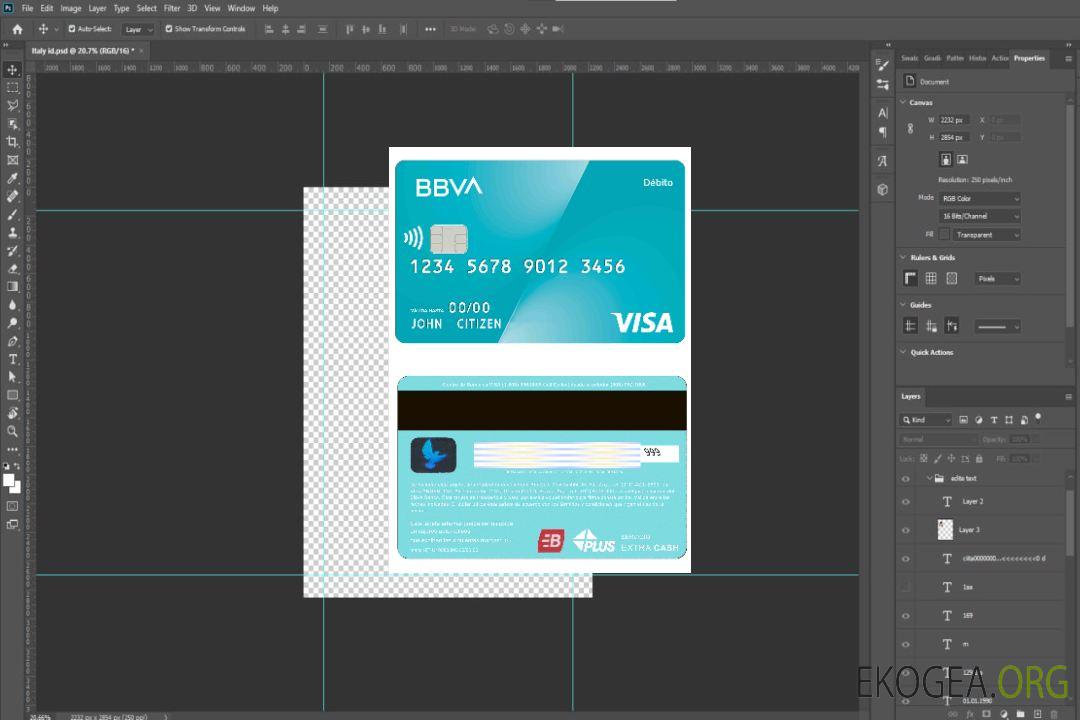 Carte de débit visa bancaire Agentina BBVA template Carte de débit visa bancaire Agentina BBVA template